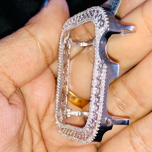 Genuine Real Diamond Bezel for Apple Watch all series custom made free appraisal - Picture 9 of 17